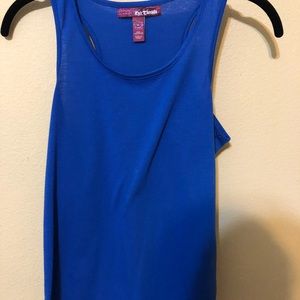 essential blue tank